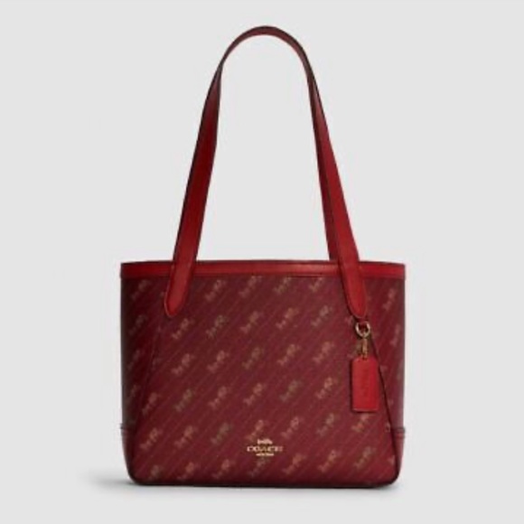COACH Horse And Carriage Tote 27 With Horse And red - Picture 2 of 13
